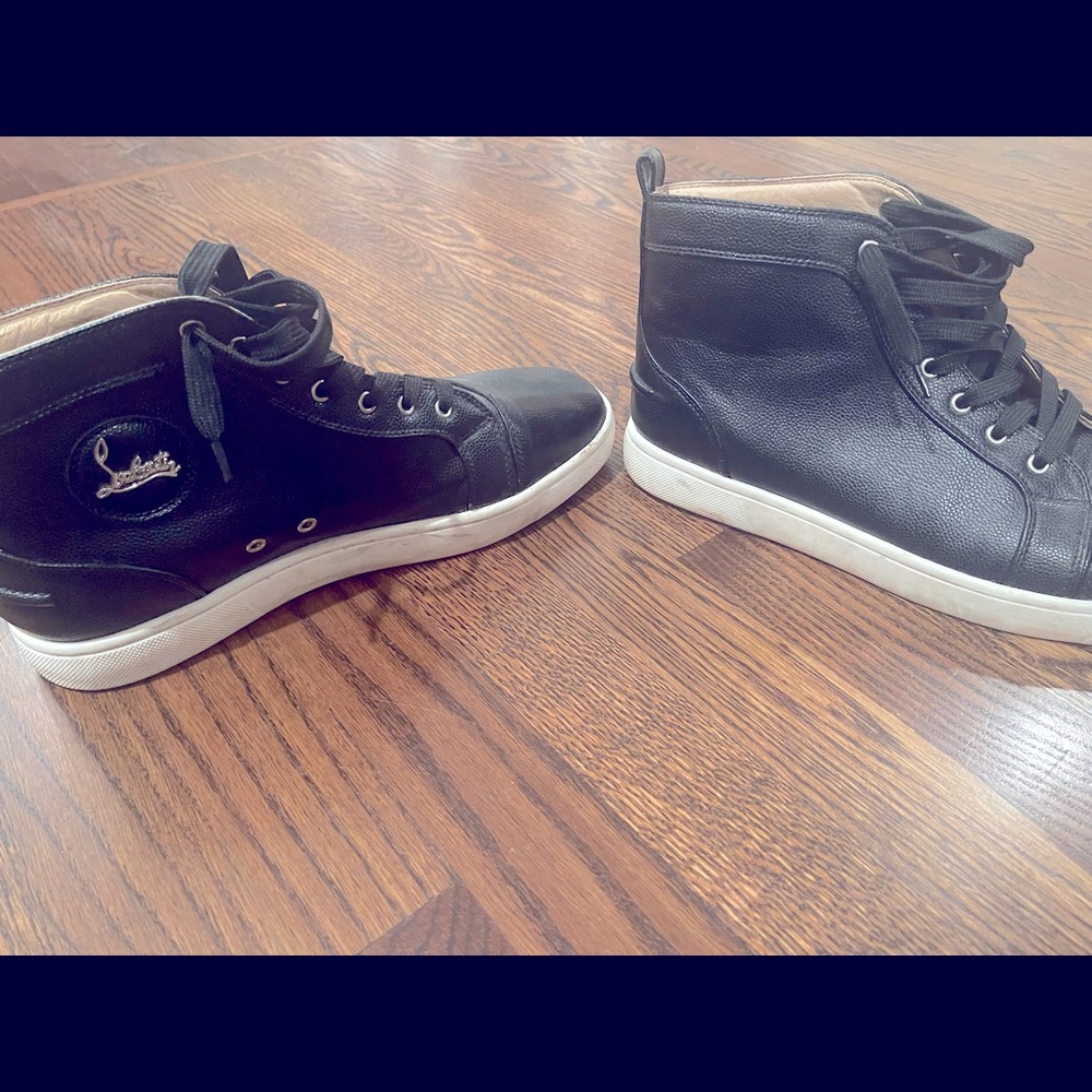 Men’s black Christian Louboutin boots